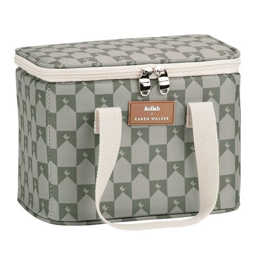 Kollab X Karen Walker Lunch Box Sage Monogram